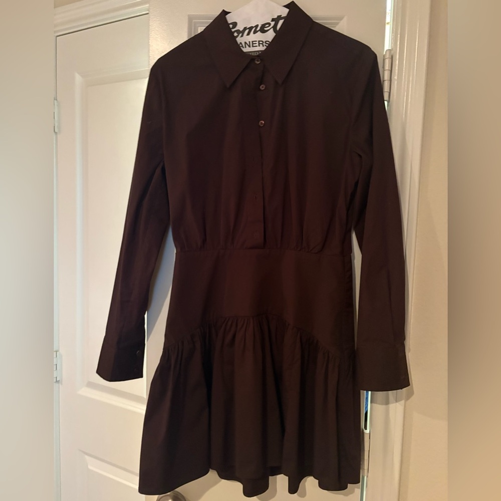 STAUD Brown Mini Dress